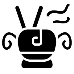 Incense Holder Solid Icon