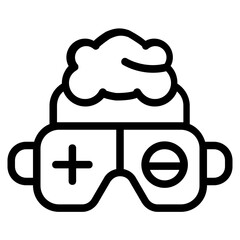 VR Gaming Line Icon