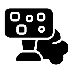 Pixelated Solid Icon