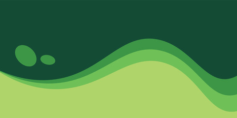 Abstract green wave background, Vector green line background curve element with white space for text and message design. EPS 10