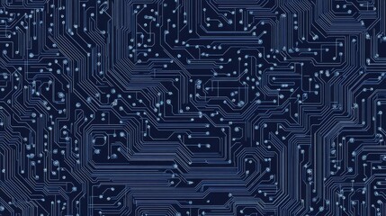 Blue circuit technology background