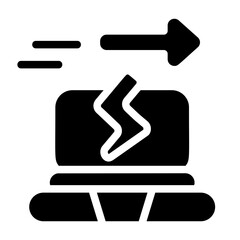 Fast Charging Solid Icon