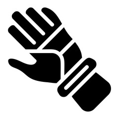 Glove Solid Icon