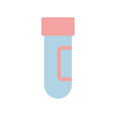 blood test tube  flat icon illustration
