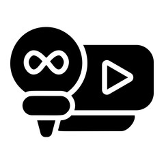 Infinity Creation Solid Icon