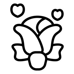 Petals Line Icon