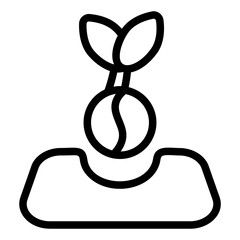 Planting Line Icon