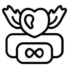 Infinity Love Line Icon