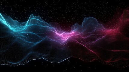 abstract digital background with glowing lines