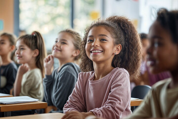 Fototapeta premium Inclusive School Environment Promoting Diversity and Safety
