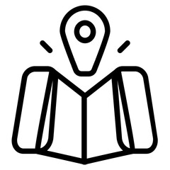 Map  Line Icon