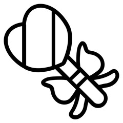 Lollipop Line Icon