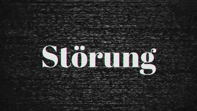 Ein alter Fernseher und Meldung St&ouml;rung