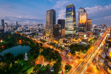 Naklejka premium Background Bangkok city