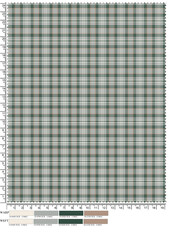 Plaid fabric pattern, blue, brown, cream, seamless for textiles, and for designing clothes, skirts or decorative fabrics. Vector illustration.