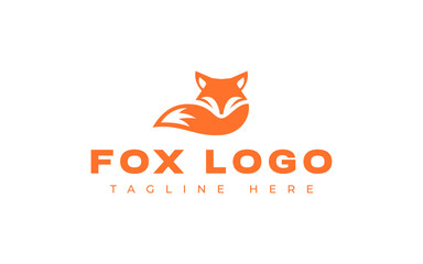 fox logo vector illustration, creative fox logo template