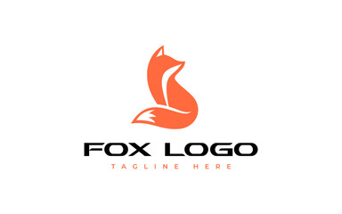 fox logo vector illustration, creative fox logo template