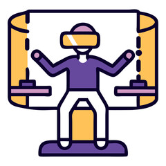 Full Body VR Motion Tracking Suit Icon
