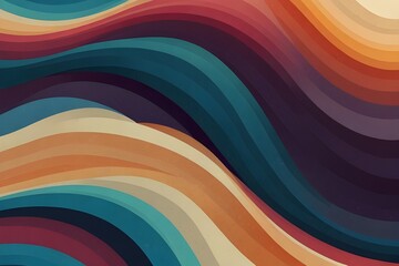 graphic design background with modern soft curvy waves background Generative AI