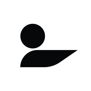 Swimming vector. Icon