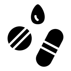 Blood booster pills Solid Icon