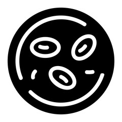 Fototapeta premium Blood cell Solid Icon
