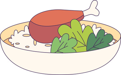 Food object illustration