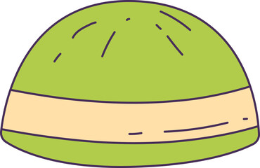 Moslem hat object illustration