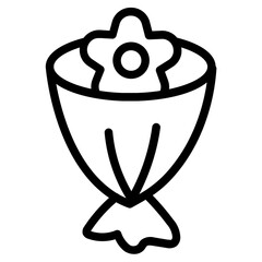 Bouquet Line Icon