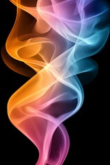 Naklejka premium Abstract colorful background, with flowing curves and waves in light pastel colors, creating an elegant design for various applications. composition includes soft 