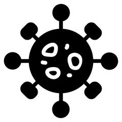 Obraz premium Coronavirus Solid Icon