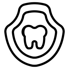 Dental care Line Icon