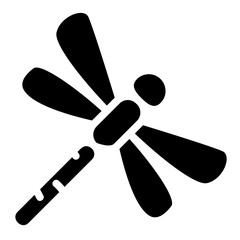 Dragonfly Solid Icon