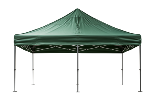 Gazebo canopy tent, isolated on transparent background.