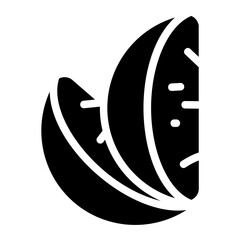Kiwi slices Solid Icon