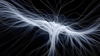 A visual representation of sound waves, creating a vibrant, ever-shifting landscape of colors and organic shapes