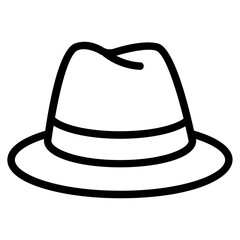 Man hat Line Icon