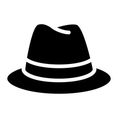 Man hat Solid Icon