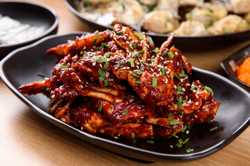 Korean style spicy marinated crab
