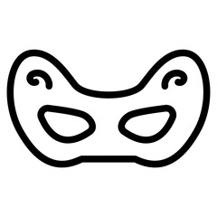 Party eye mask Line Icon