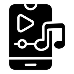 Romance playlist Solid Icon