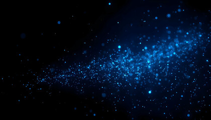 Fototapeta premium cosmic dust, swirling nebula, glowing particles, deep space, blue illumination, starry background, ethereal atmosphere, galactic clouds, celestial lights, interstellar matter, astronomical phenomenon,
