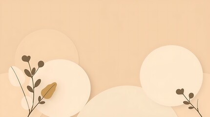 background with flowers flat 