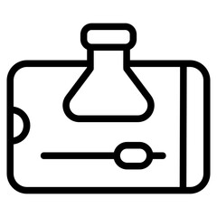 Science tutorial Line Icon