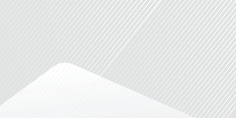 Abstract lines background design with diagonal line pattern in grey colour. Vector white horizontal template modern abstract simple