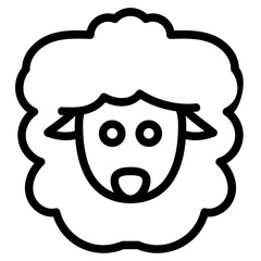 Sheep Line Icon