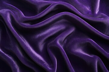 Fototapeta premium Smooth elegant purple velvet or silk fabric flowing background