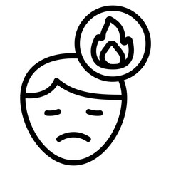 Tired Line Icon