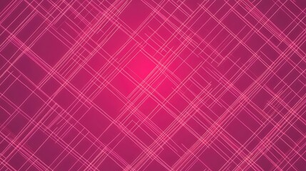 Fototapeta premium Neon pink grid design with evenly spaced lines, forming a clean and modern background.