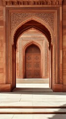 Ornate Sandstone Archway and Doorway.